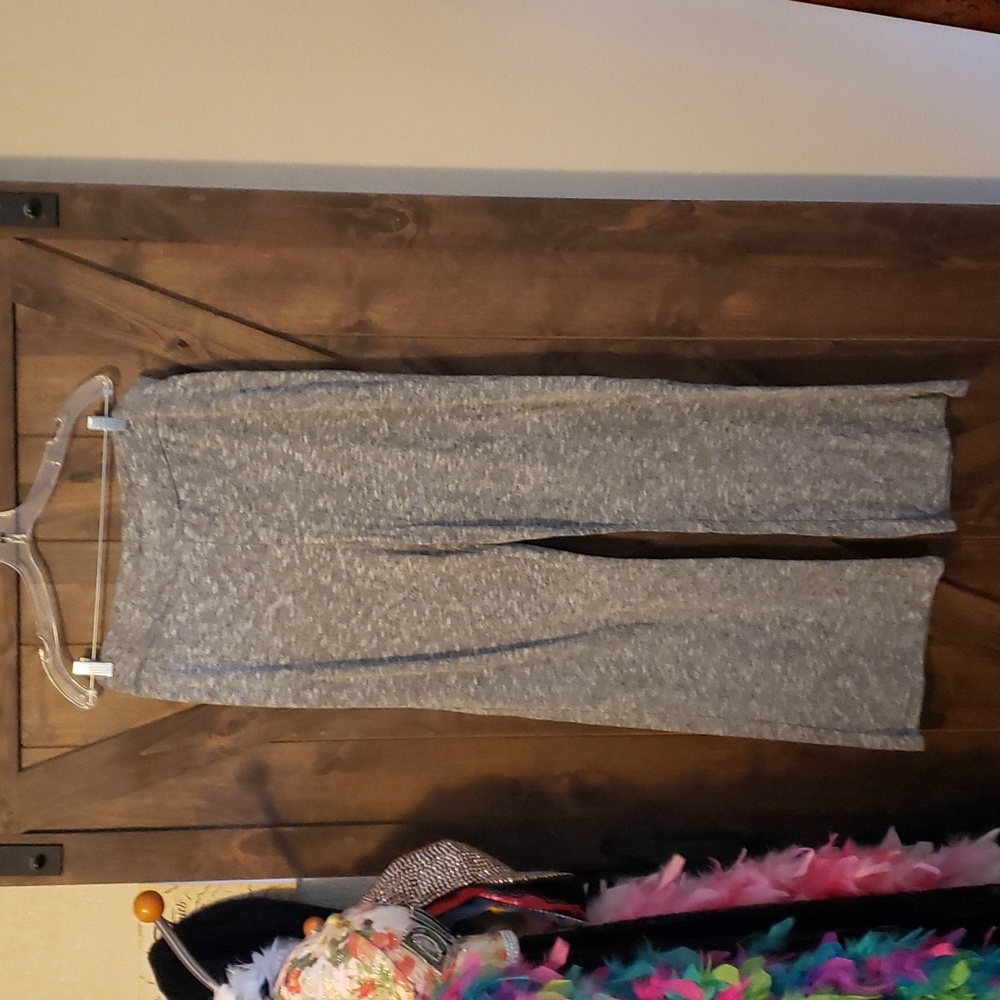 Gray relaxed, wide leg pants